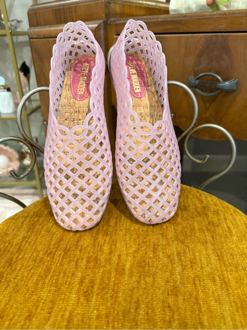 groove Lavender Lattice Slip-On Flats